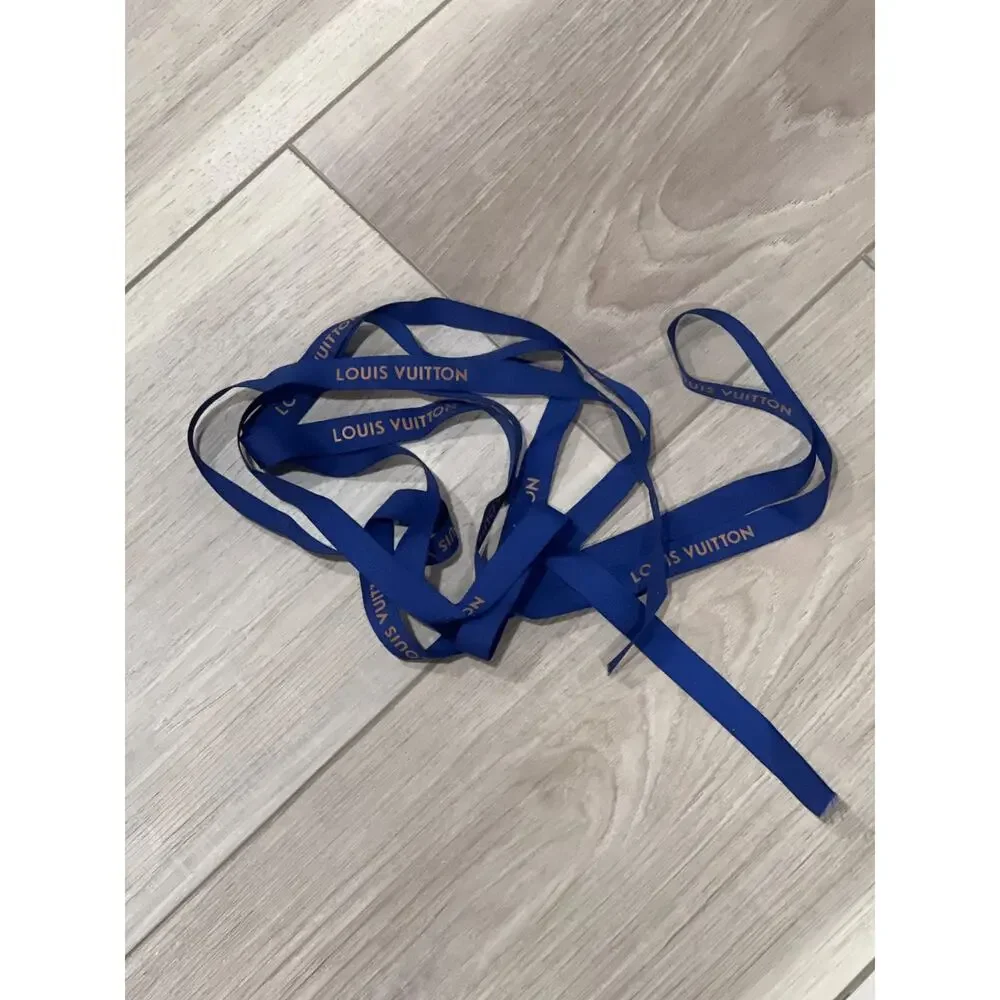 Louis Vuitton, LV Ribbon, Authentic, Blue, 8 feet, KB456